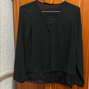 Zara basic Elegant Black Women's Top